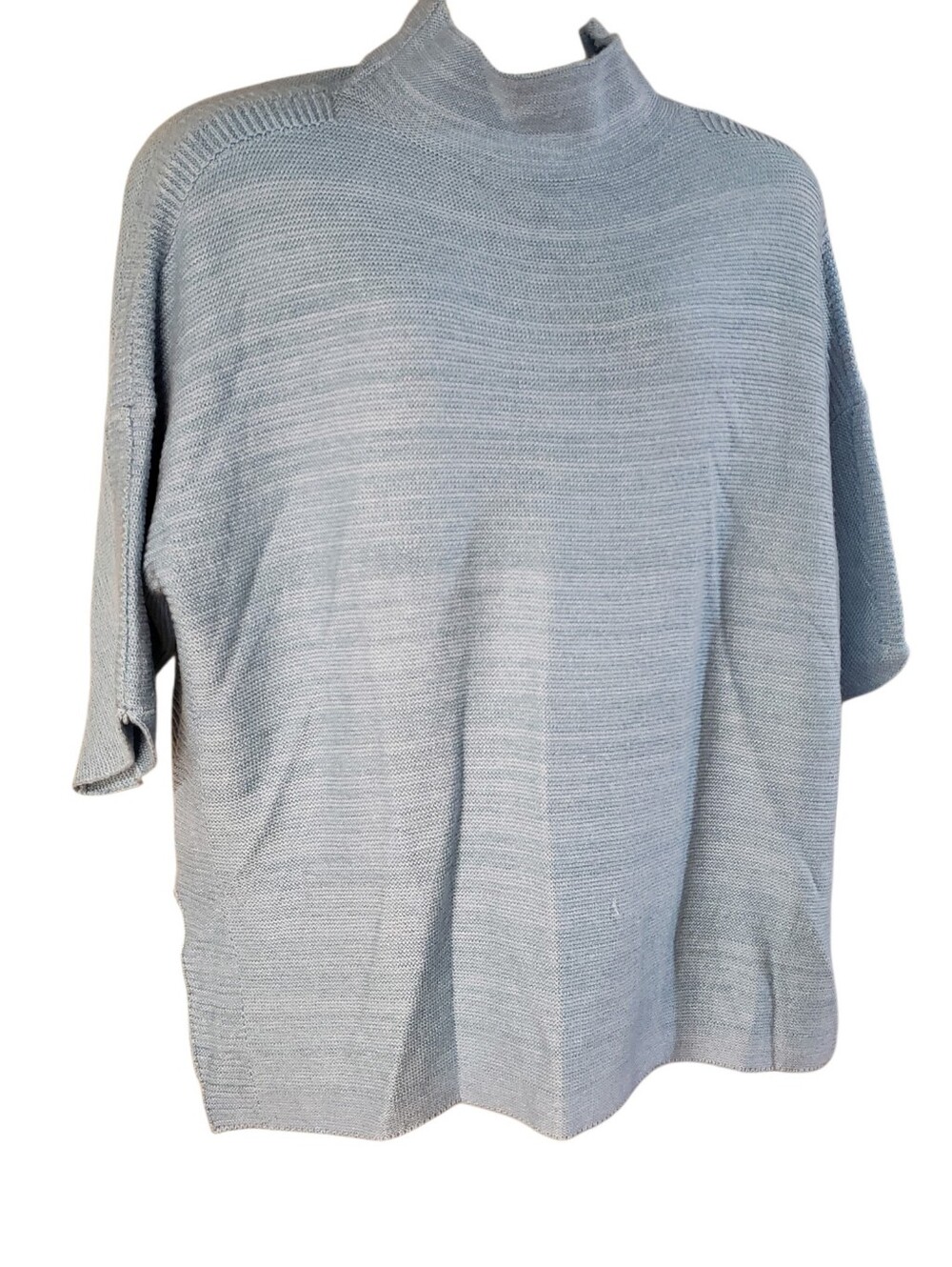 KARISMA Light Blue Mock Neck Oversized Women's Sweater O/S